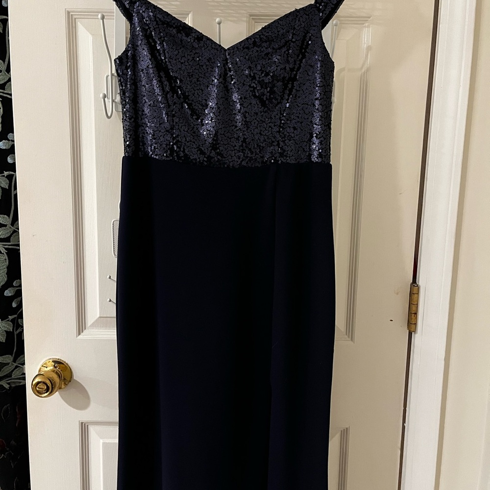 Ina Midnight Blue Sequin Gown